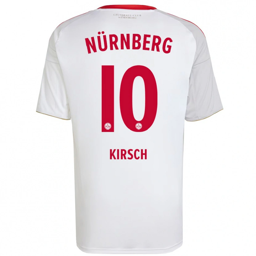 Danxen Homem Camisola Benedikt Kirsch #10 Branco Vermelho Alternativa 2025/26 Camisa Brasil