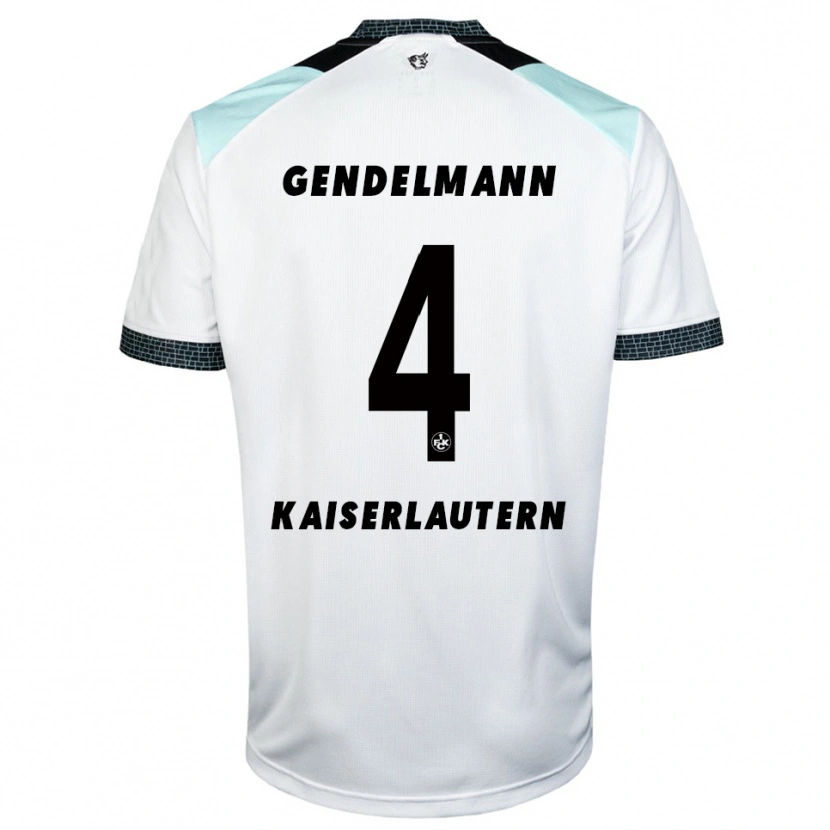 Danxen Homem Camisola Nikita Gendelmann #4 Branco Preto Alternativa 2025/26 Camisa Brasil