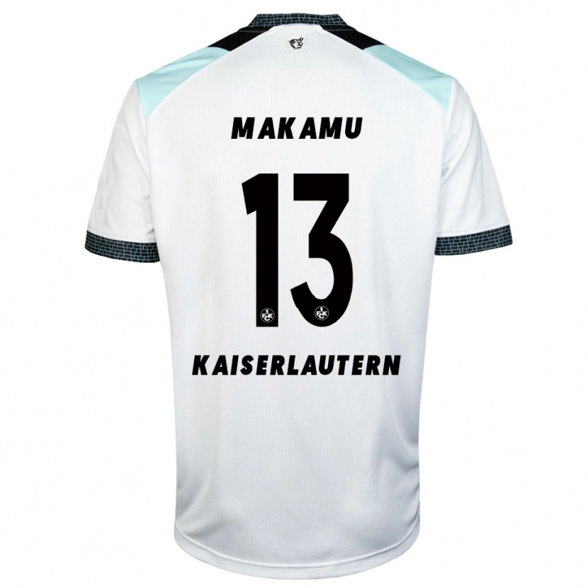 Danxen Homem Camisola Bradley Makamu #13 Branco Preto Alternativa 2025/26 Camisa Brasil