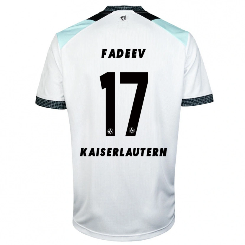 Danxen Homem Camisola Vladislav Fadeev #17 Branco Preto Alternativa 2025/26 Camisa Brasil