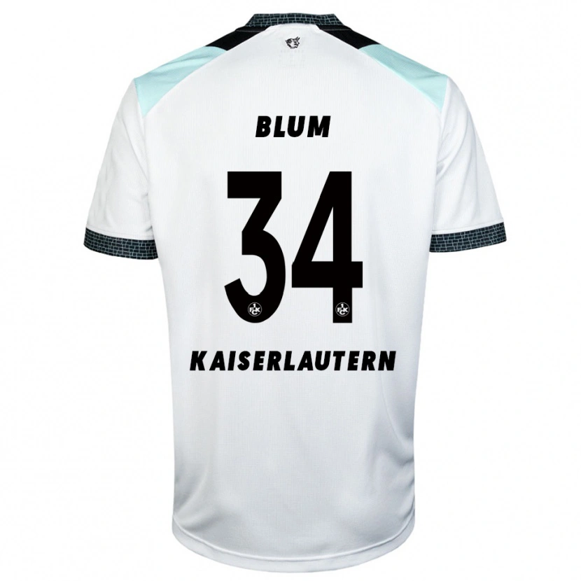 Danxen Homem Camisola Shawn Blum #34 Branco Preto Alternativa 2025/26 Camisa Brasil