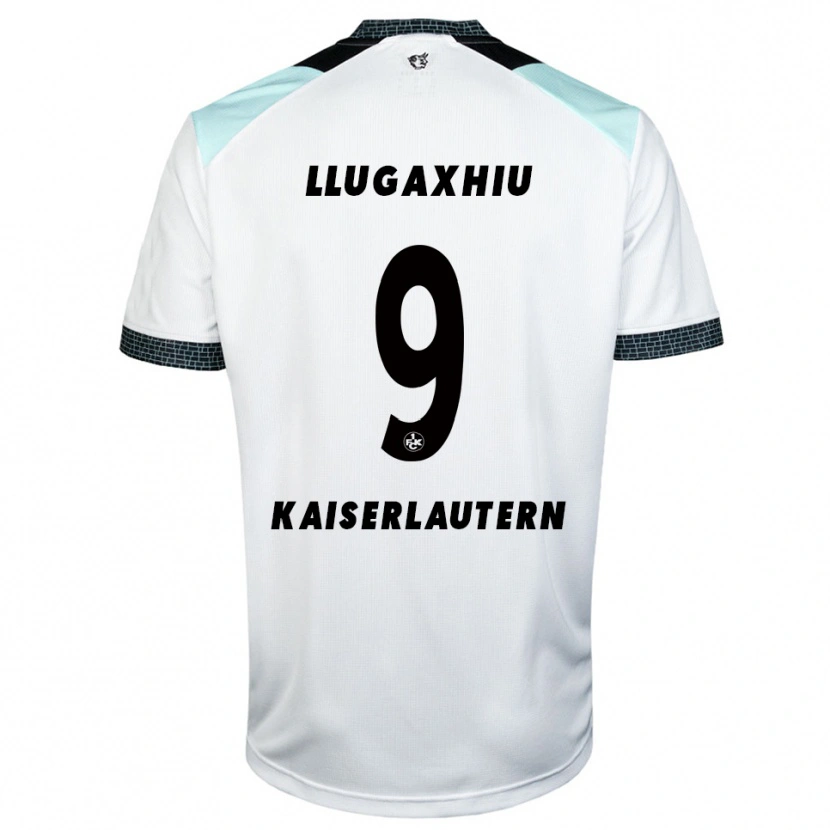Danxen Homem Camisola Arjon Llugaxhiu #9 Branco Preto Alternativa 2025/26 Camisa Brasil