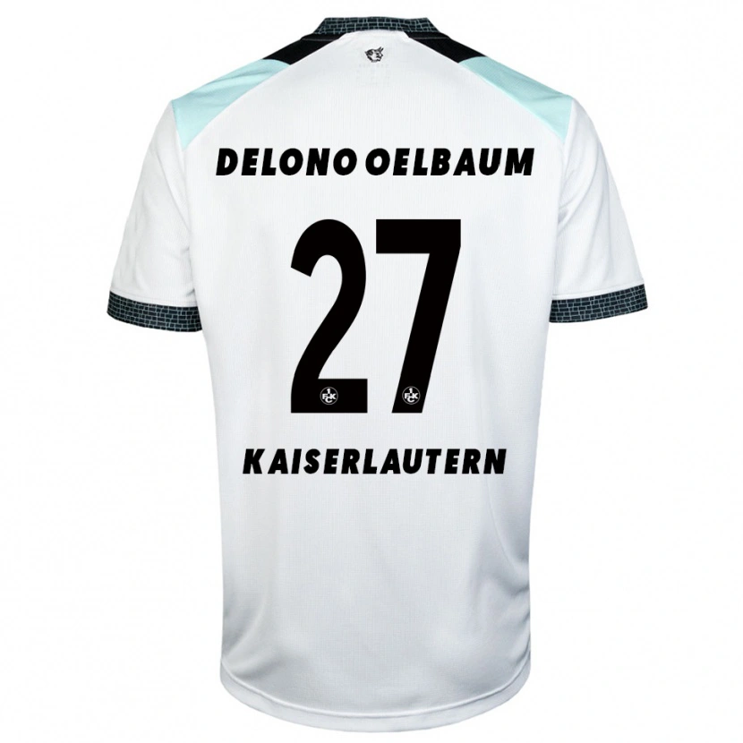 Danxen Homem Camisola Kenny Delono Oelbaum #27 Branco Preto Alternativa 2025/26 Camisa Brasil