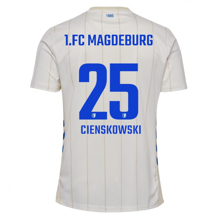 Danxen Homem Camisola Amy Cienskowski #25 Branco Azul Alternativa 2025/26 Camisa Brasil