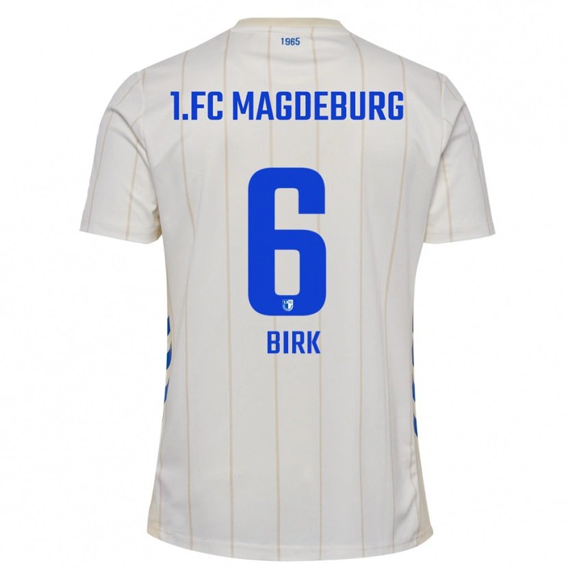 Danxen Homem Camisola Timo Birk #6 Branco Azul Alternativa 2025/26 Camisa Brasil