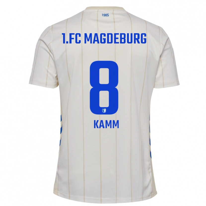 Danxen Homem Camisola Willi Kamm #8 Branco Azul Alternativa 2025/26 Camisa Brasil