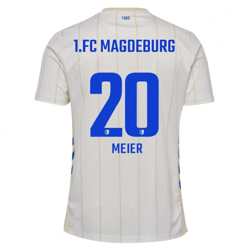 Danxen Homem Camisola Nick Meier #20 Branco Azul Alternativa 2025/26 Camisa Brasil