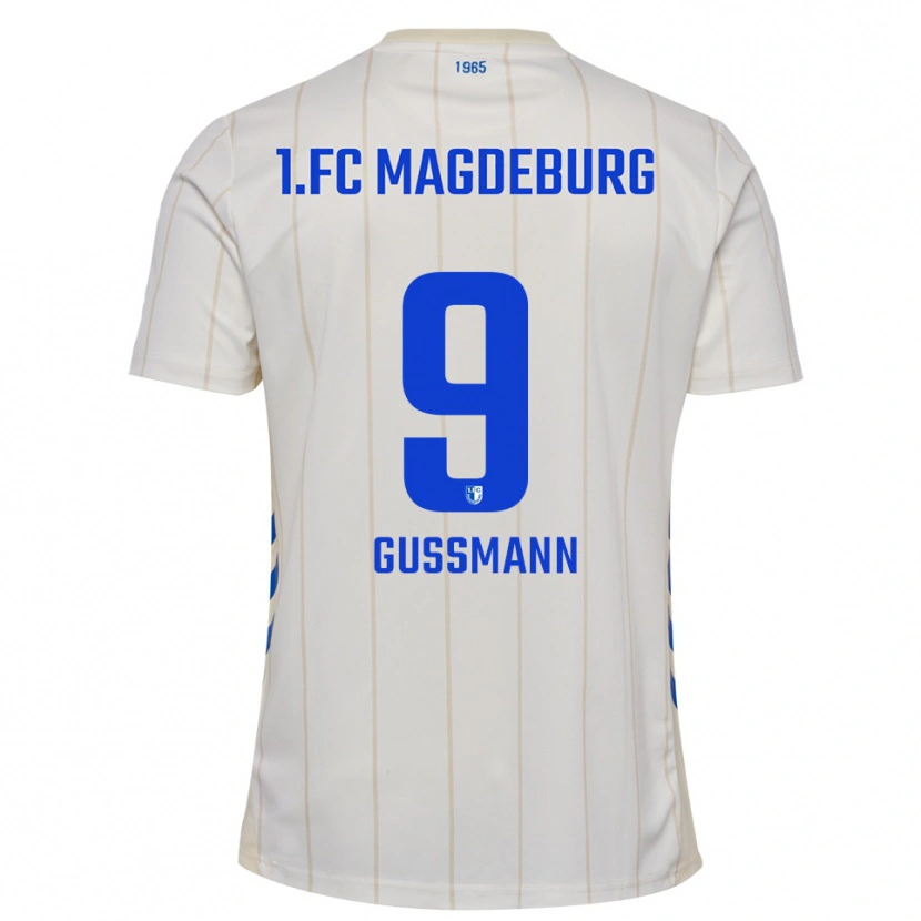 Danxen Homem Camisola Jaden Gussmann #9 Branco Azul Alternativa 2025/26 Camisa Brasil