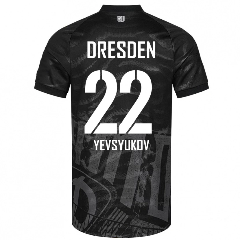 Danxen Homem Camisola Demyd Yevsyukov #22 Preto Cinzento Alternativa 2025/26 Camisa Brasil