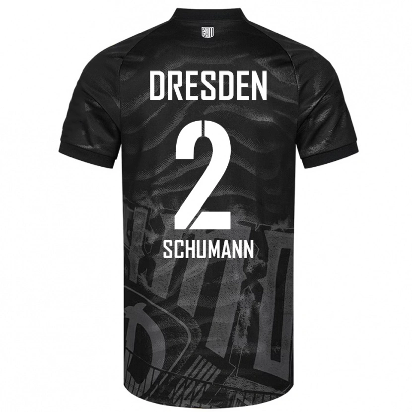 Danxen Homem Camisola Anton Schumann #2 Preto Cinzento Alternativa 2025/26 Camisa Brasil