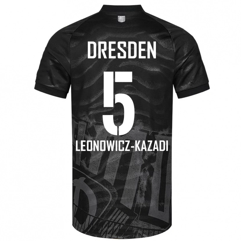 Danxen Homem Camisola Jonathan Leonowicz-Kazadi #5 Preto Cinzento Alternativa 2025/26 Camisa Brasil