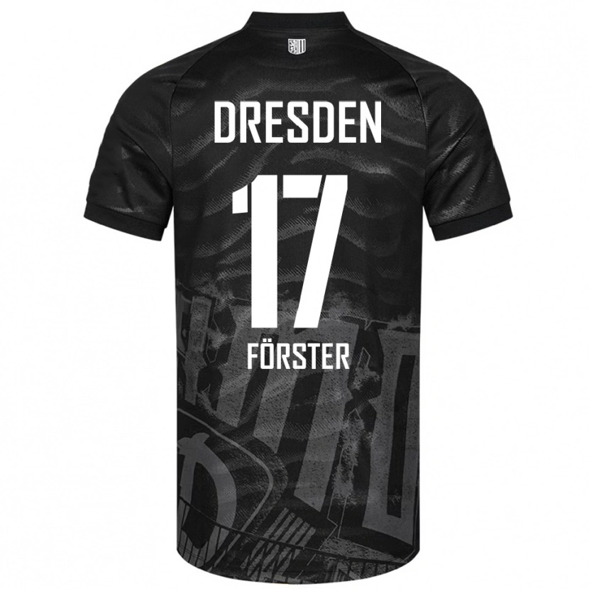 Danxen Homem Camisola Collin Förster #17 Preto Cinzento Alternativa 2025/26 Camisa Brasil