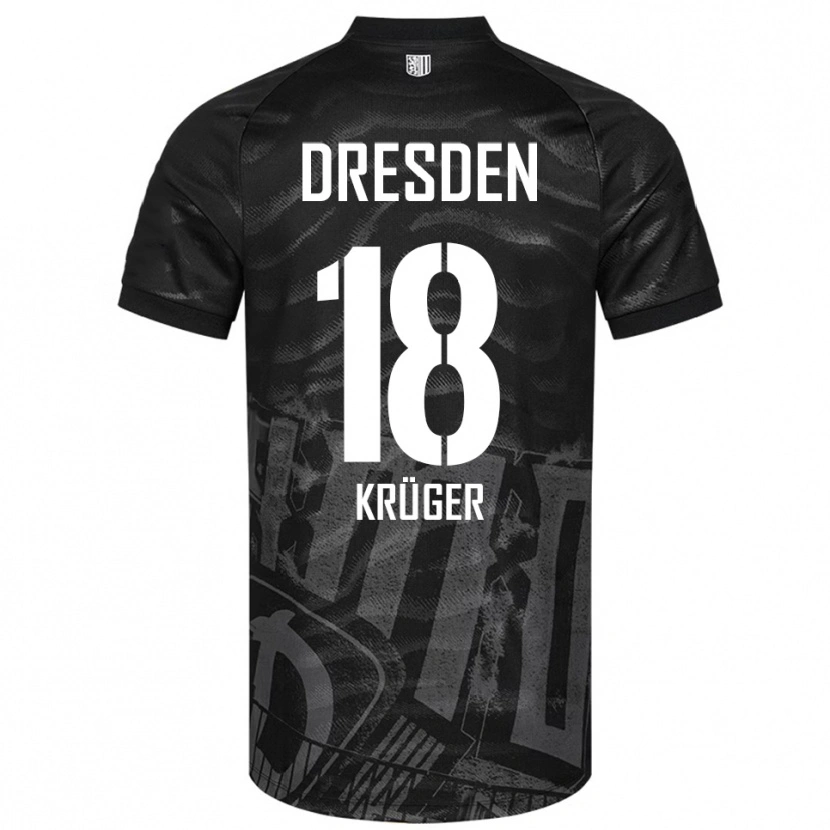 Danxen Homem Camisola Kevin Krüger #18 Preto Cinzento Alternativa 2025/26 Camisa Brasil