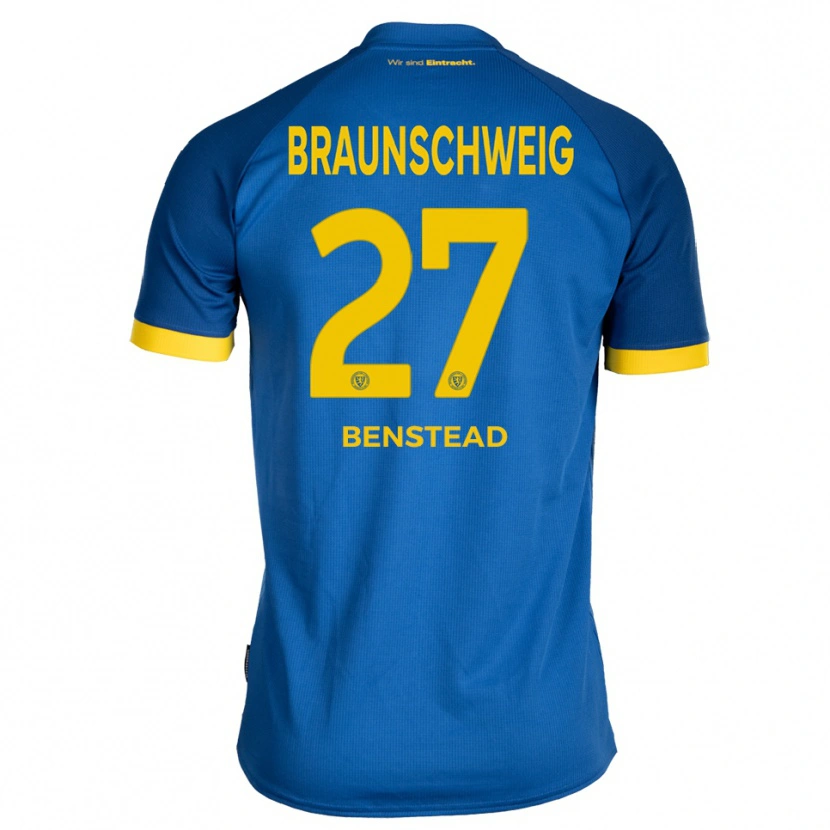 Danxen Homem Camisola Jakob Benstead #27 Azul Royal Amarelo Alternativa 2025/26 Camisa Brasil
