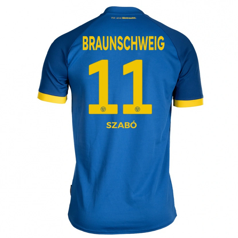 Danxen Homem Camisola Levente Szabó #11 Azul Royal Amarelo Alternativa 2025/26 Camisa Brasil