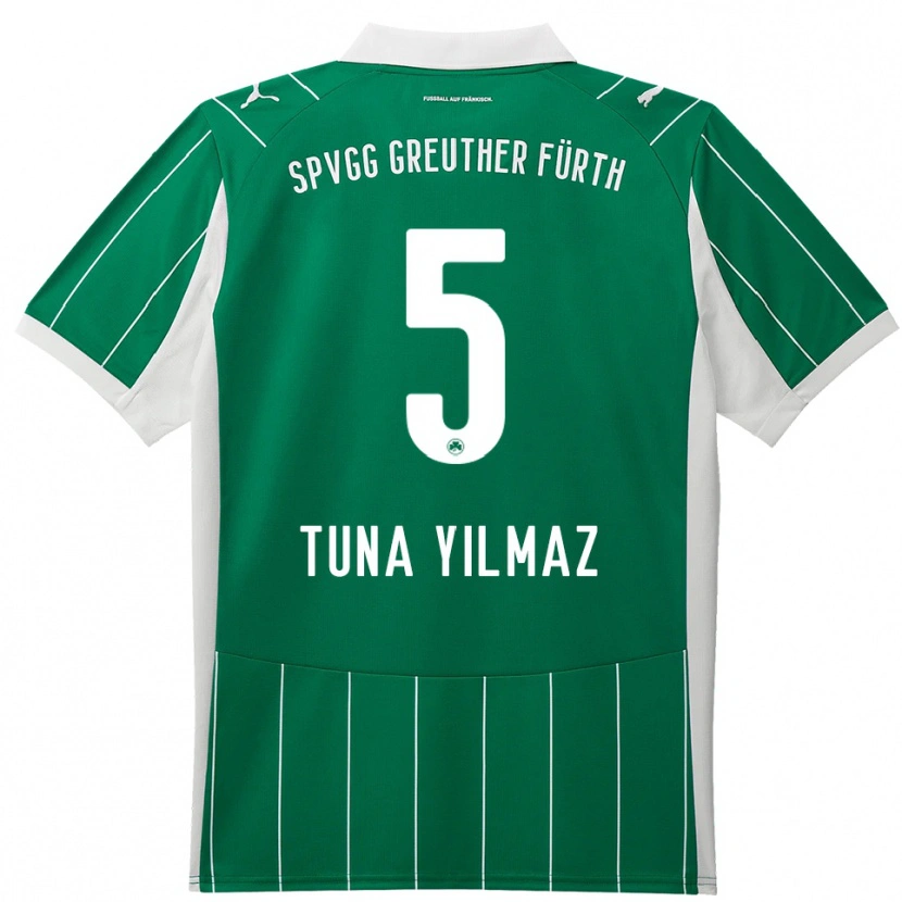 Danxen Homem Camisola Tuna Yilmaz #5 Verde Branco Alternativa 2025/26 Camisa Brasil