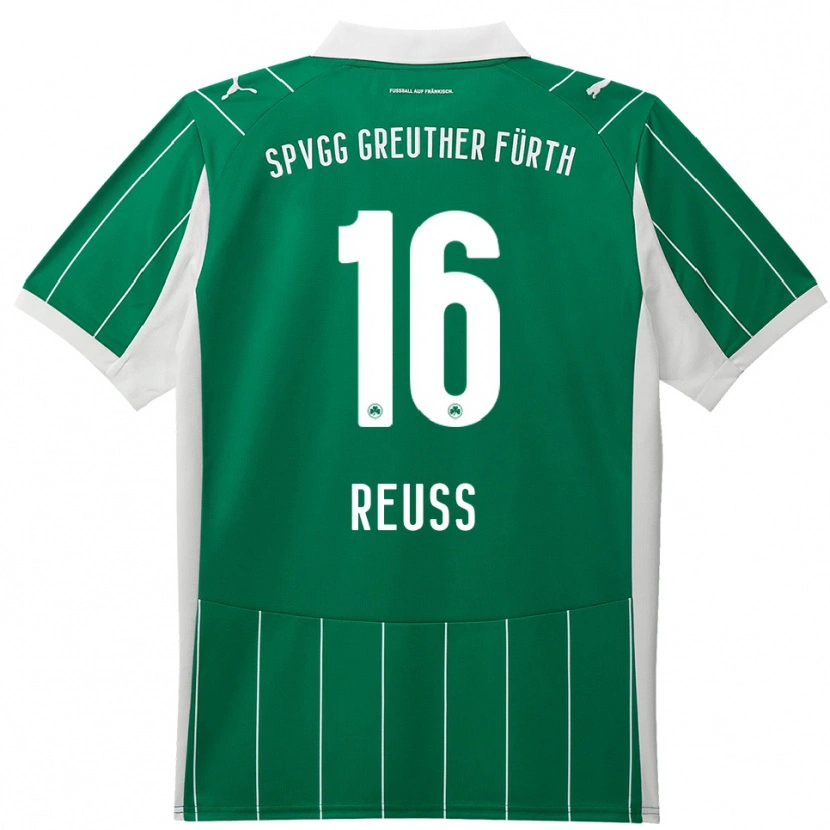 Danxen Homem Camisola Jonah Reuß #16 Verde Branco Alternativa 2025/26 Camisa Brasil