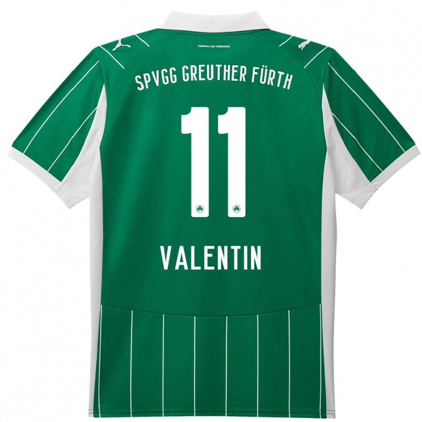 Danxen Homem Camisola Jonas Valentin #11 Verde Branco Alternativa 2025/26 Camisa Brasil
