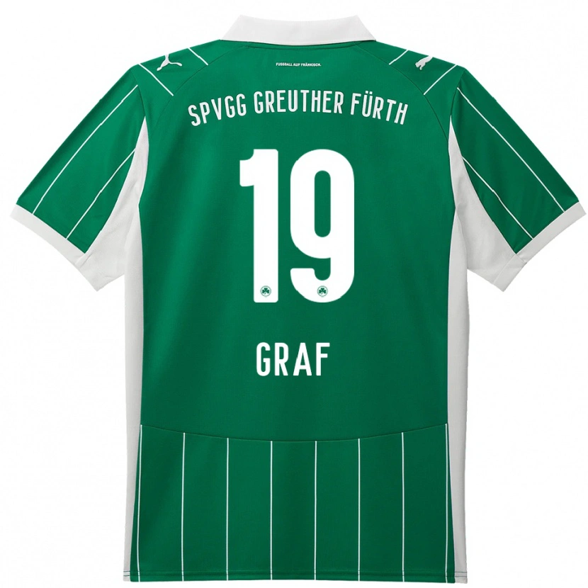 Danxen Homem Camisola Fabian Graf #19 Verde Branco Alternativa 2025/26 Camisa Brasil