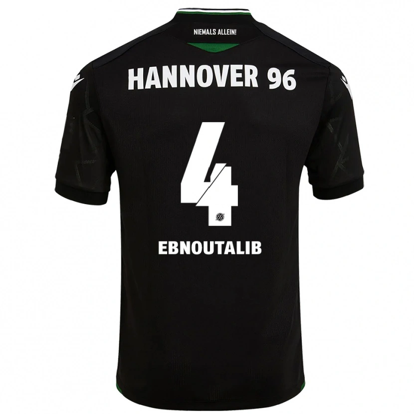 Danxen Homem Camisola Ilias Ebnoutalib #4 Preto Verde Alternativa 2025/26 Camisa Brasil