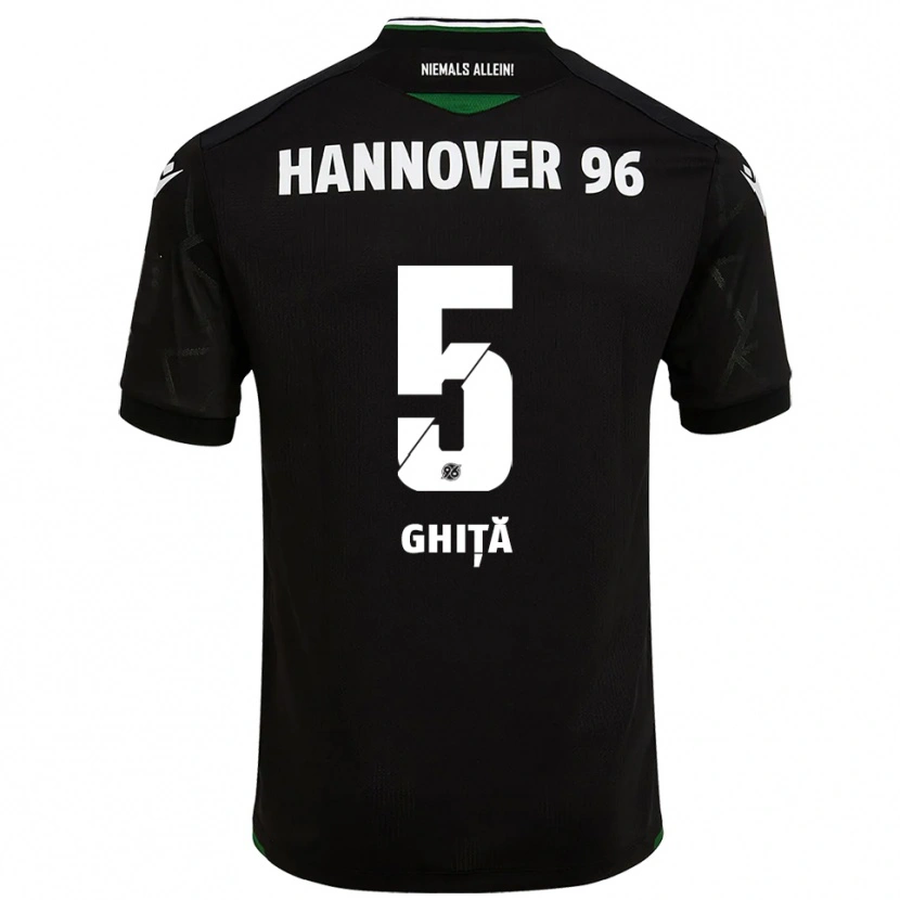 Danxen Homem Camisola Virgil Ghiță #5 Preto Verde Alternativa 2025/26 Camisa Brasil