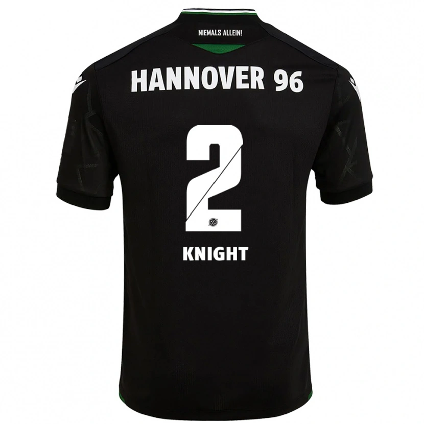Danxen Homem Camisola Josh Knight #2 Preto Verde Alternativa 2025/26 Camisa Brasil