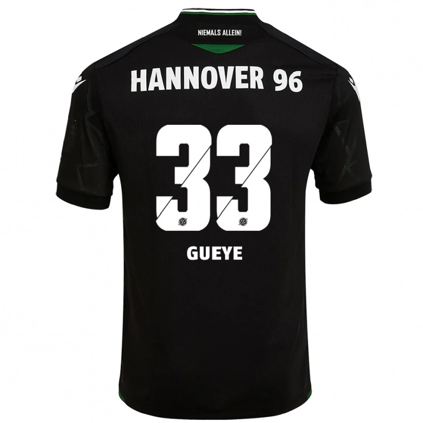 Danxen Homem Camisola Abdoulaye Gueye #33 Preto Verde Alternativa 2025/26 Camisa Brasil