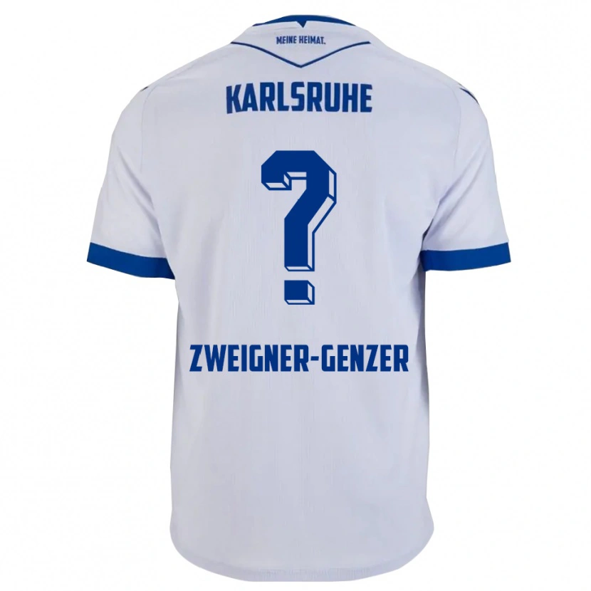 Danxen Homem Camisola Melissa Zweigner-Genzer #0 Branco Azul Alternativa 2025/26 Camisa Brasil