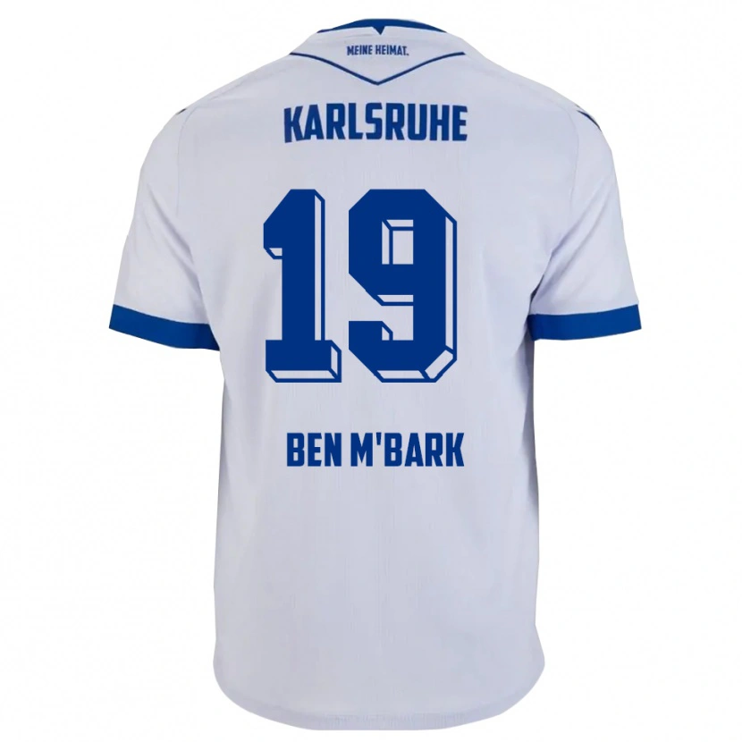 Danxen Homem Camisola Mohamed Ben M'bark #19 Branco Azul Alternativa 2025/26 Camisa Brasil