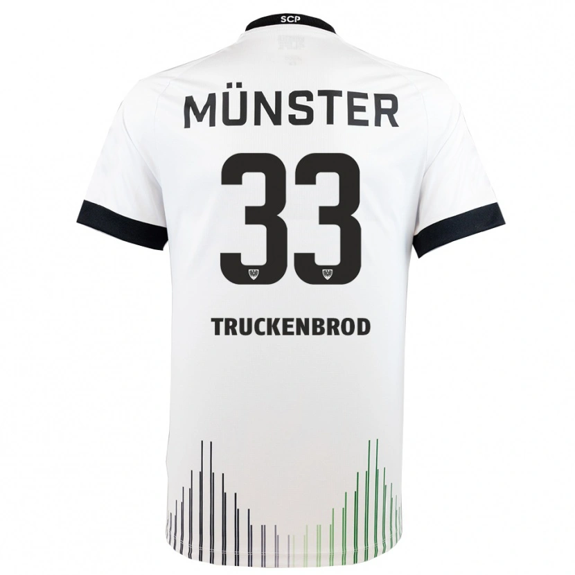 Danxen Homem Camisola Damian Truckenbrod #33 Branco Preto Alternativa 2025/26 Camisa Brasil