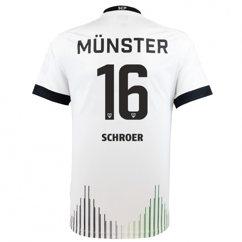 Danxen Homem Camisola Luca Schroer #16 Branco Preto Alternativa 2025/26 Camisa Brasil