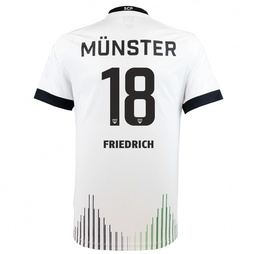 Danxen Homem Camisola Alexander Friedrich #18 Branco Preto Alternativa 2025/26 Camisa Brasil