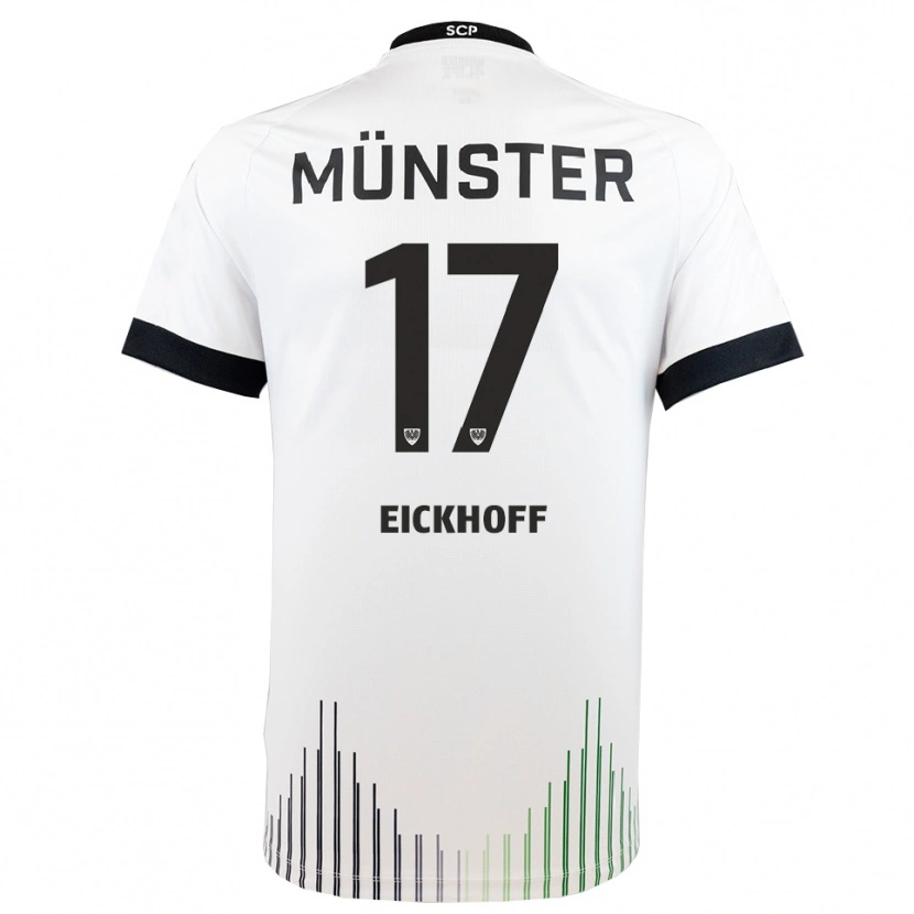 Danxen Homem Camisola Bennet Eickhoff #17 Branco Preto Alternativa 2025/26 Camisa Brasil