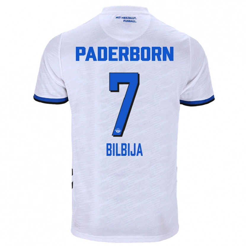 Danxen Homem Camisola Filip Bilbija #7 Branco Azul Alternativa 2025/26 Camisa Brasil