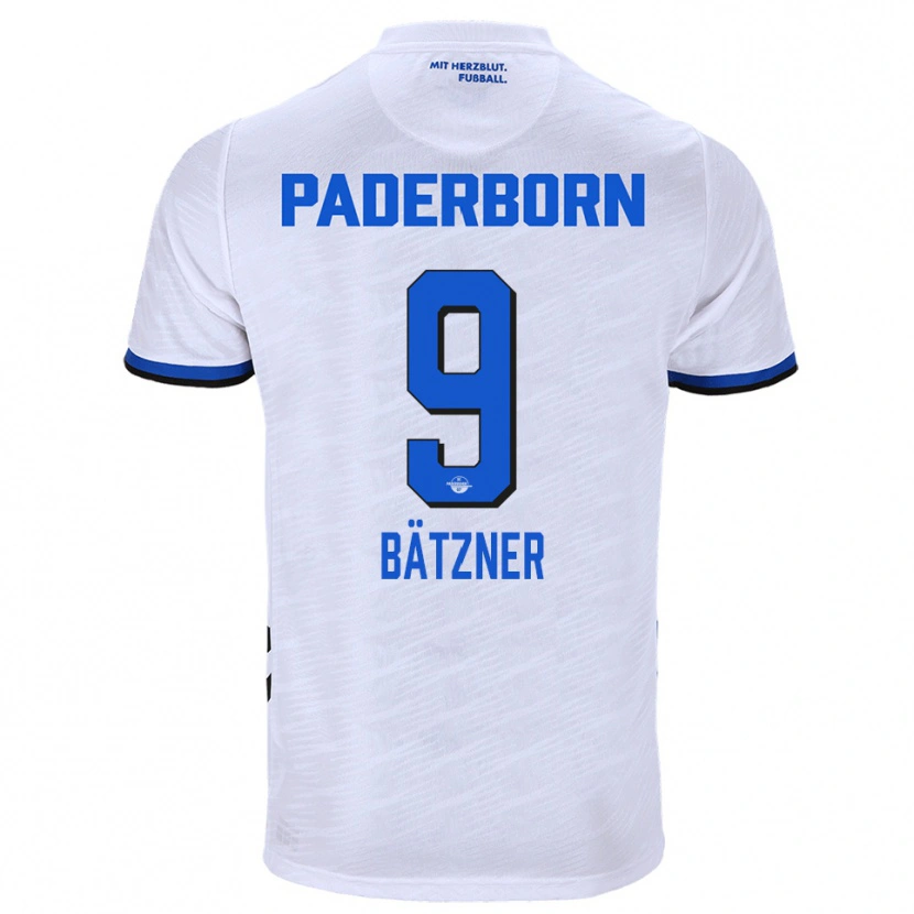 Danxen Homem Camisola Nick Bätzner #9 Branco Azul Alternativa 2025/26 Camisa Brasil