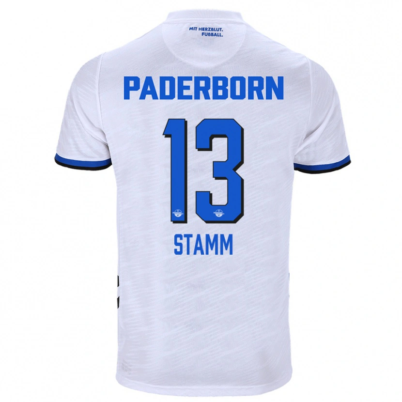 Danxen Homem Camisola David Stamm #13 Branco Azul Alternativa 2025/26 Camisa Brasil