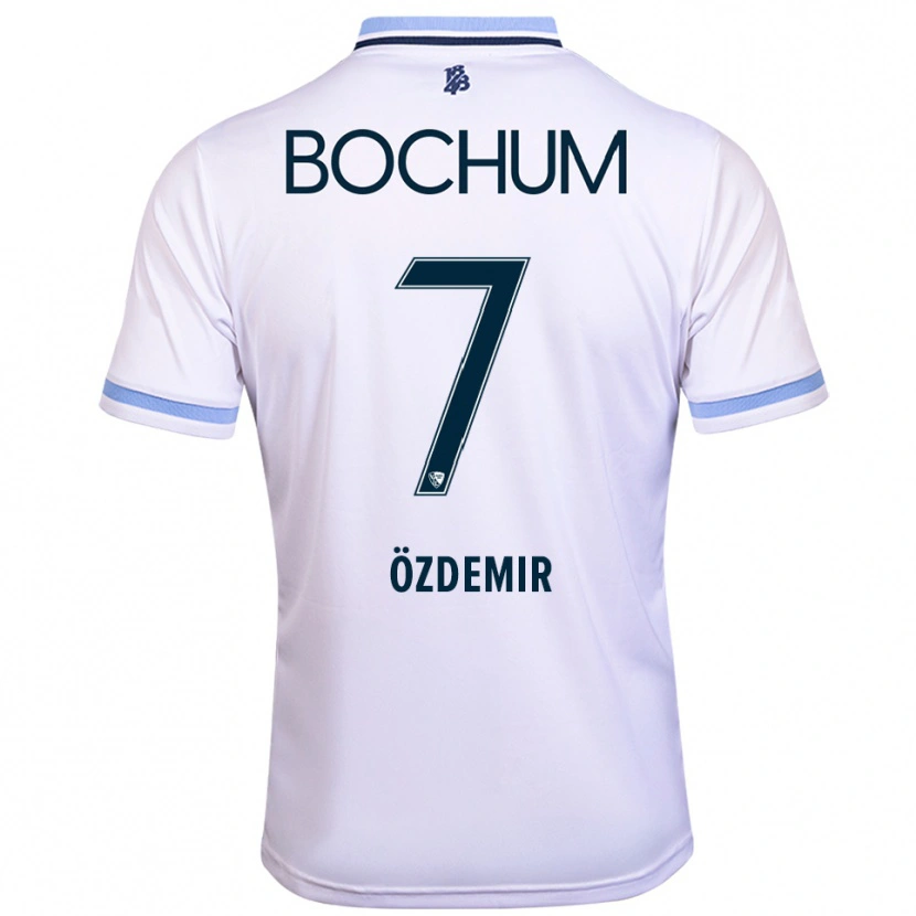 Danxen Homem Camisola Tolga Özdemir #7 Branco Azul Celeste Alternativa 2025/26 Camisa Brasil