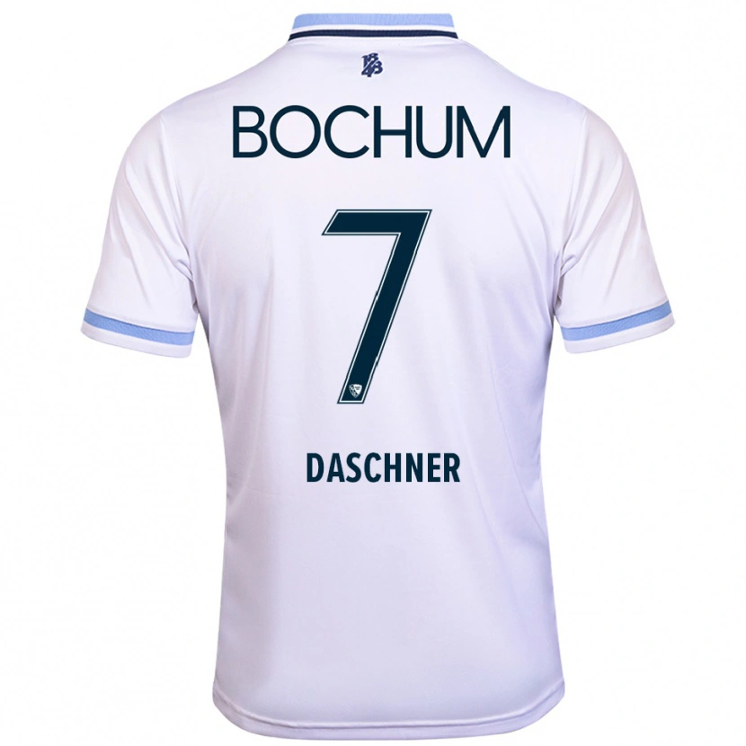 Danxen Homem Camisola Lukas Daschner #7 Branco Azul Celeste Alternativa 2025/26 Camisa Brasil