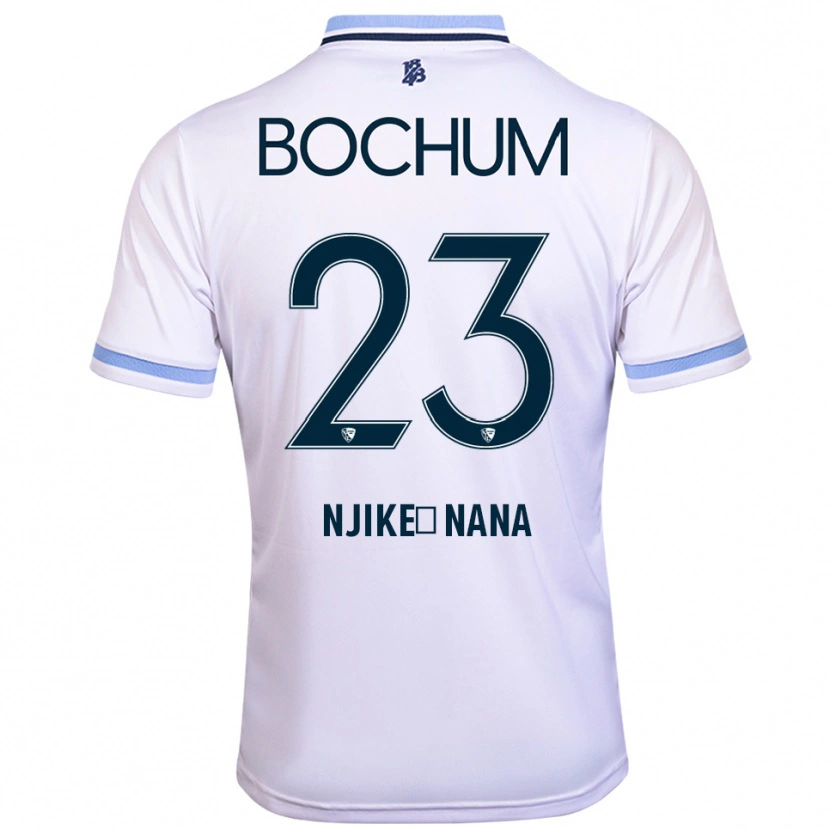 Danxen Homem Camisola Jean-Philippe Njike-Nana #23 Branco Azul Celeste Alternativa 2025/26 Camisa Brasil