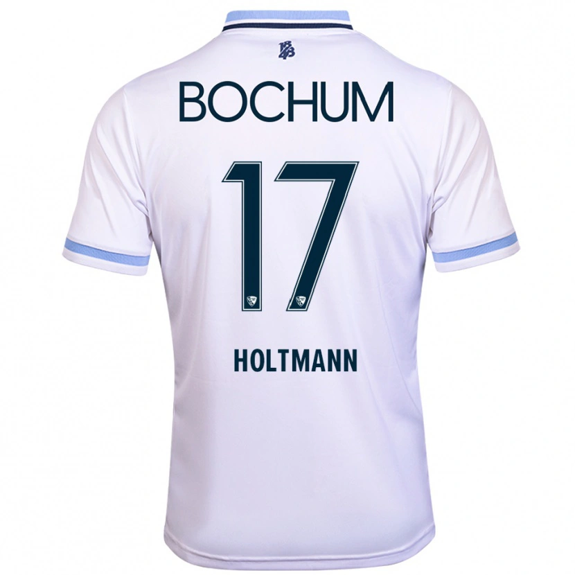 Danxen Homem Camisola Gerrit Holtmann #17 Branco Azul Celeste Alternativa 2025/26 Camisa Brasil