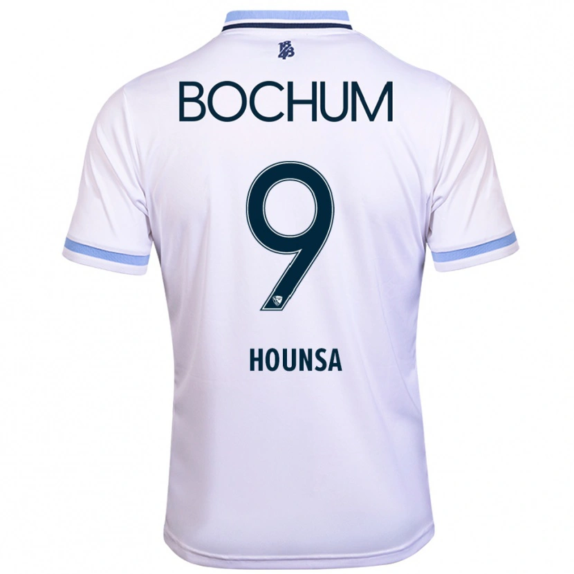 Danxen Homem Camisola Eligius Hounsa #9 Branco Azul Celeste Alternativa 2025/26 Camisa Brasil