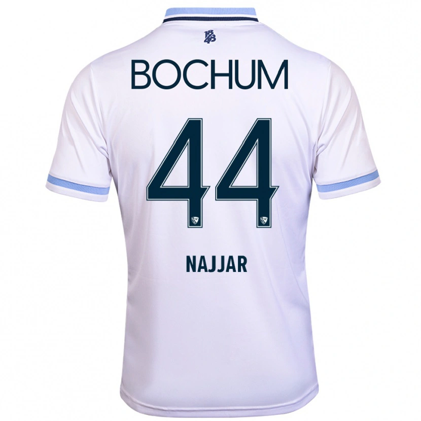 Danxen Homem Camisola Jamil Najjar #44 Branco Azul Celeste Alternativa 2025/26 Camisa Brasil