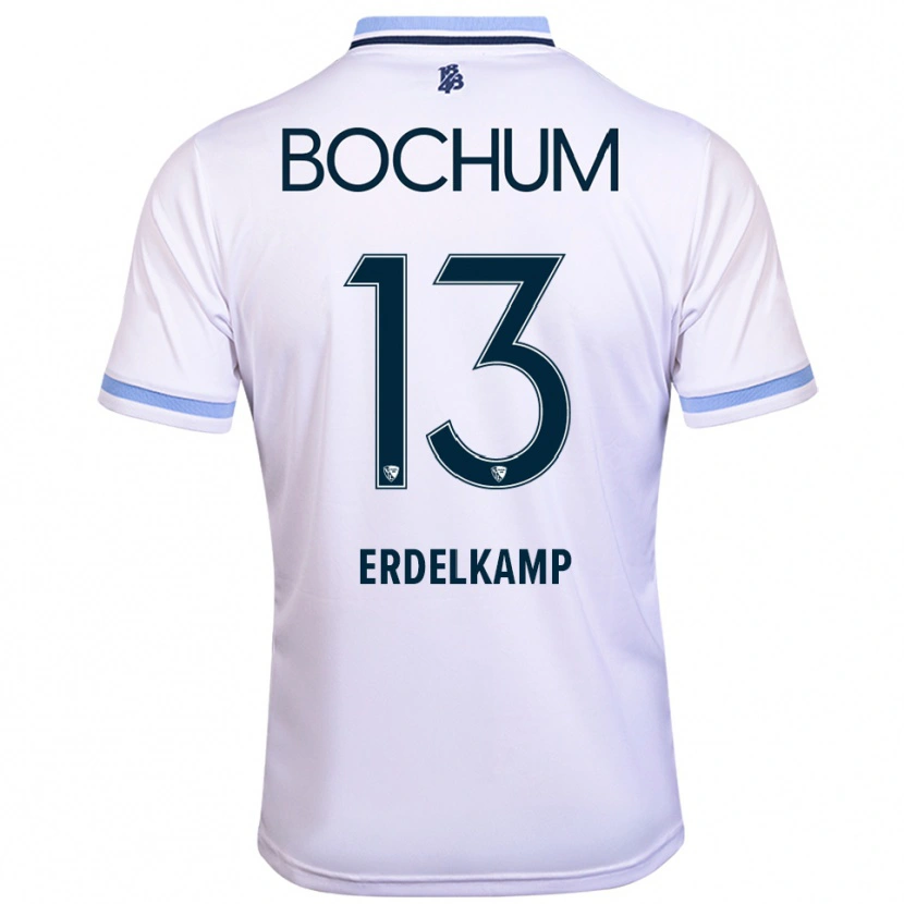 Danxen Homem Camisola Luca Erdelkamp #13 Branco Azul Celeste Alternativa 2025/26 Camisa Brasil