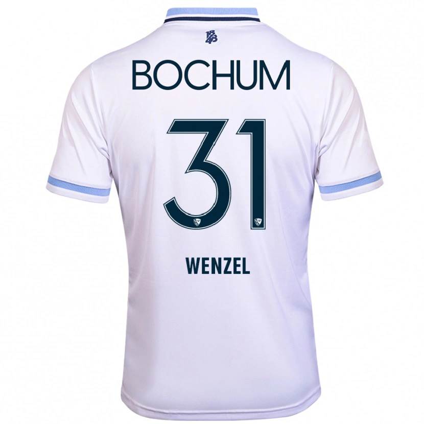 Danxen Homem Camisola Franziska Wenzel #31 Branco Azul Celeste Alternativa 2025/26 Camisa Brasil