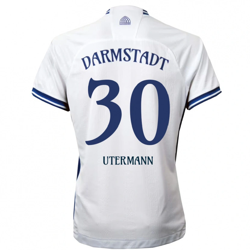 Danxen Homem Camisola Anton Utermann #30 Branco Azul Alternativa 2025/26 Camisa Brasil
