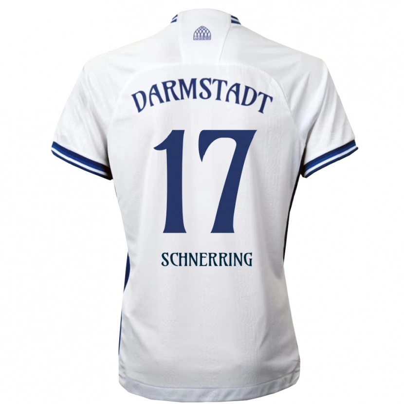 Danxen Homem Camisola Loann Schnerring #17 Branco Azul Alternativa 2025/26 Camisa Brasil