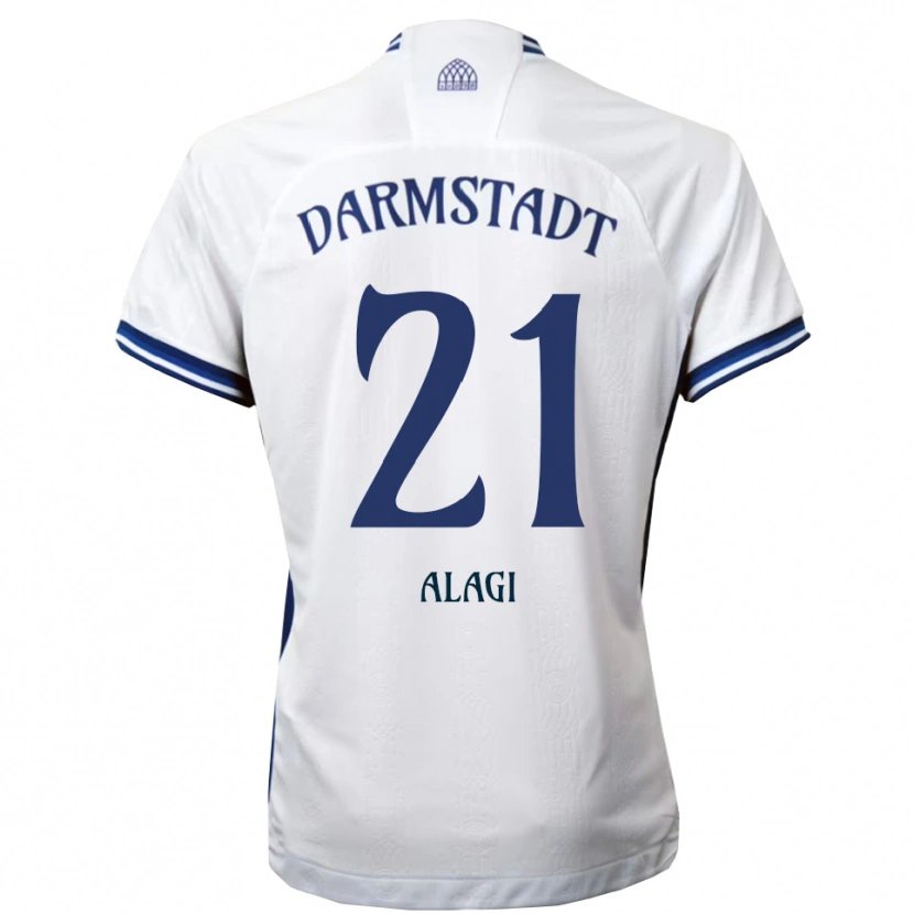 Danxen Homem Camisola Aziz Alagi #21 Branco Azul Alternativa 2025/26 Camisa Brasil