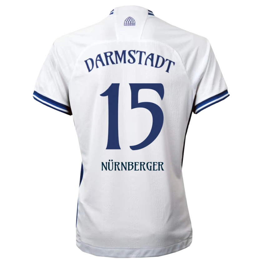 Danxen Homem Camisola Fabian Nürnberger #15 Branco Azul Alternativa 2025/26 Camisa Brasil