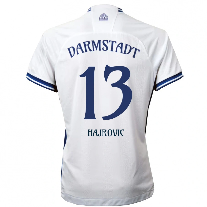 Danxen Homem Camisola Vahid Hajrovic #13 Branco Azul Alternativa 2025/26 Camisa Brasil
