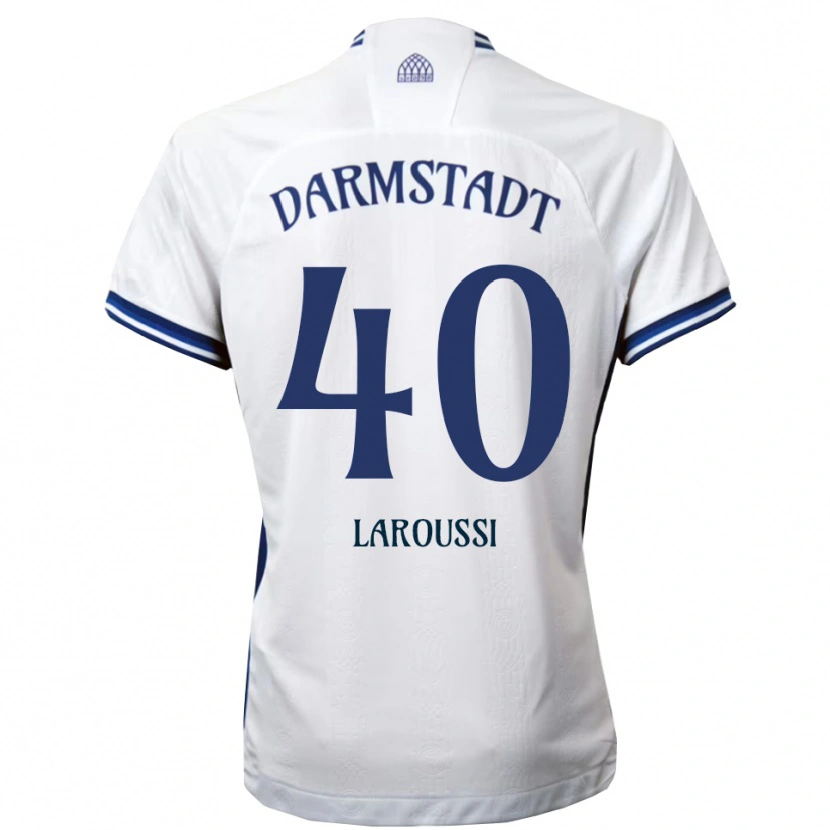 Danxen Homem Camisola Devin Laroussi #40 Branco Azul Alternativa 2025/26 Camisa Brasil